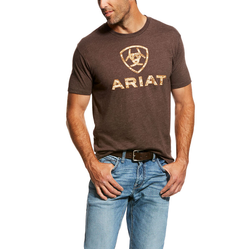 Camisetas Ariat Liberty Usa Marrones Hombre - Chile 076-MGYCDH